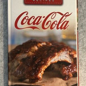 Coca Cola White & Red Logo Hardcover Recipe Book